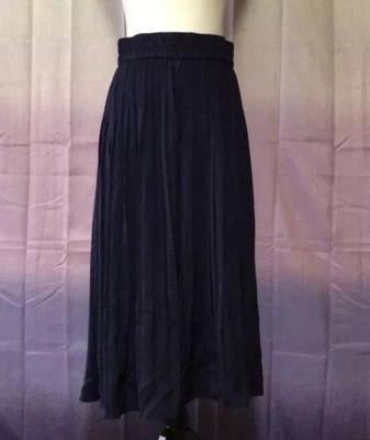 Grace Elements Pleated Culottes, Small, Dark Blue 100% Polyester - Image 1 of 4