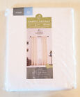 JCP Home Cool White Jenner Rod Pocket Back Tab Curtain Panel - 45" 63"