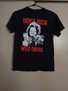 Chucky Horrorfilm Erwachsene Baumwolle Kurzarm T-Shirt Dont F*ck With Chuck Gr. S - Bild 1 von 3