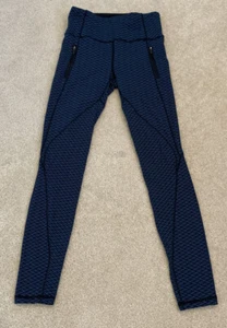 Lululemon Run it Out Tight Full Length SCORE JACQUARD BLACK INDIAN OCEAN Size 4 - Bild 1 von 6