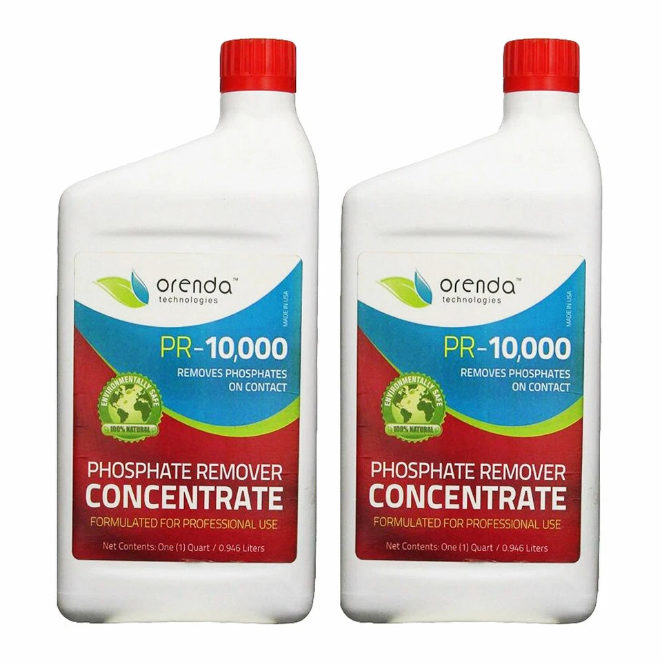ORENDA TECHNOLOGIES Orenda PR-10000 Phosphate Remover Concentrate For Pools 1 Quart 2 Pk ORE-50-226