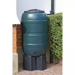 210L Water Butt Kit Rain Barrel with Stand Tap Lid Diverter Garden Water Saver - Picture 1 of 7
