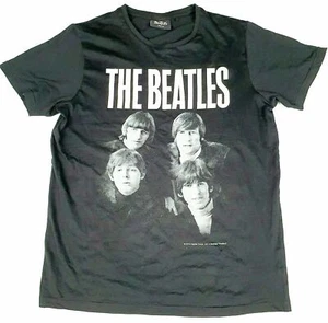 The Beatles Portrait T Shirt M Rock Band Concert Tee Apple Corps 2014 Black Rare - Picture 1 of 5