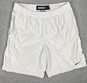 Pantalones Cortos Nike Baloncesto Brillantes Para Hombre Talla XL Blanco Forrado Atlético Gimnasio Entrenamiento - Imagen 1 de 9