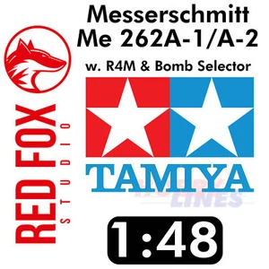 Messerschmitt Me262A-1/A-2 with R4M + Bomb Selector 1:48 Tamiya kit RFSQS-48065 - Picture 1 of 2