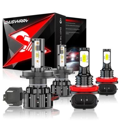 Combo faros LED altos/bajos + bombillas antiniebla 4x para Toyota Yaris 2006-2014 Foto 1 de 4