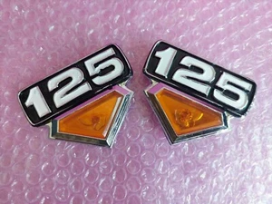  HONDA CG125 CG110 CG100 CG 125 EMBLEM SIDE COVER NERW 1PAIR - Picture 1 of 4