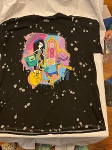 Cartoon Network Adventure Time Group T-Shirt LARGE Excellent Condition Unisex - Picture 1 of 13