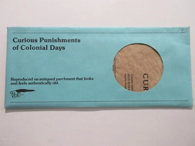 1977 REPRODUCCIÓN CURIOSOS CASTIGOS DE DÍAS COLONIALES papel pergamino - Imagen 1 de 4