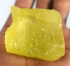 Lemon Topaz 606.20 Ct Natural Brazilian Healing Gemstone Rough Mineral Specimen - Picture 1 of 6