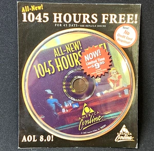 AOL America Online 8.0 CD 1045 Hours Free Diner Image 2002 - Bild 1 von 4
