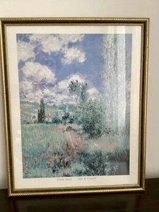 Claude Monet "Pathway Thru The Lillies" Framed Print 21.5”x17” - Picture 1 of 11