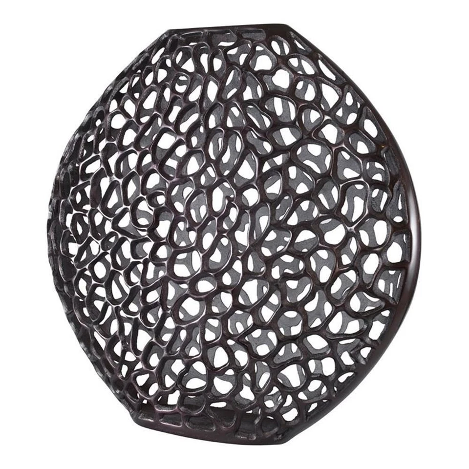 Uttermost Web当代铸铝花瓶深青铜饰面 — 第 1/4 张图片