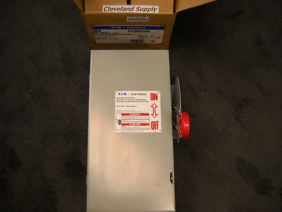 CUTLER HAMMER DH362UGK HEAVY DUTY SAFETY SWITCH  60A 600VAC 3 POLE  NIB - Image 1 of 4