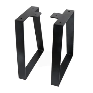 Gambe per Tavolo Trapezoidali 12 Pollici Nero, Mobili Fai da Te Gambe in Metallo per Tavolino da Caffè... - Foto 1 di 7