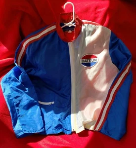 Vintage 70’s Datsun Racing Striped Windbreaker Jacket (Rare w/zip-in liner) - Picture 1 of 13