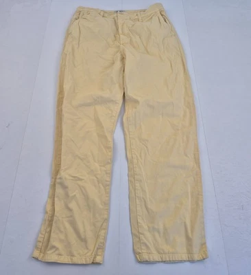 Pantalon CARHARTT 12 W30 L28 jaune femmes poches chino logo petit ami - Photo 1/4