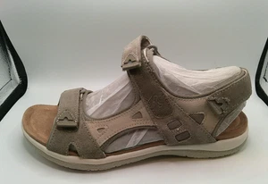 Earth Origins Skylar Women’s Suede Sport Sandals Beige Comfort Walking size 9.5 - Picture 1 of 8