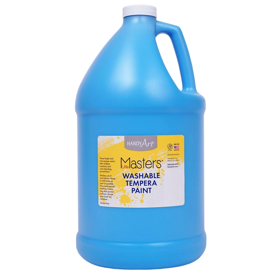 Little Masters Washable Tempera Paint, Light Blue, Gallon, 128 oz., 1 Gallon ... - Image 1 of 1