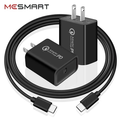 18W 适配器 快速充电器 壁式插头 电缆 适用于三星 Galaxy Android 手机 平板电脑 — 第 1/4 张图片