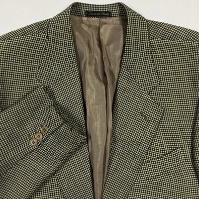 Abrigo deportivo Pal Zileri Gruppo Forall para hombre 50 EU 40 EE. UU. verde lunares Italia años 90 Foto 1 de 4