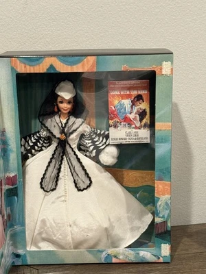 1994 Barbie as Scarlett O'Hara Black & White Dress Gone with the Wind #13254 - Image 1 of 4