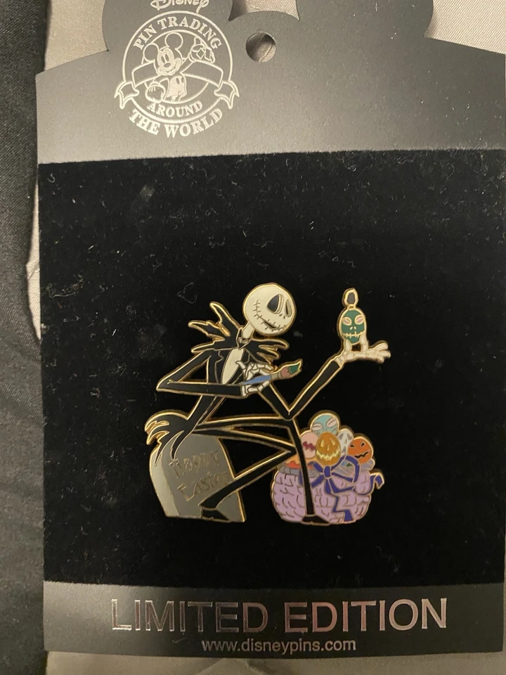Disney Pin Jack Skellington Shrunken Head Easter LE250 Very Rare 2008 - Image 1 of 1