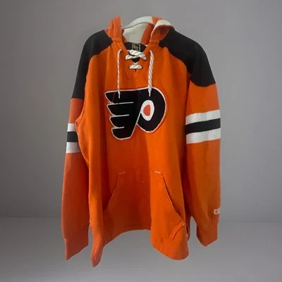 Sudadera con Capucha CCM PHILADELPHIA FLYERS NHL Cosida XL con Cordones Foto 1 de 3