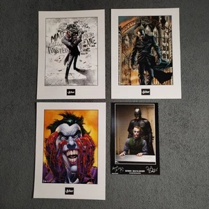 (4) DC Comics Batman The Joker Portrait Prints 30 x 40cm Collector Ledger Auto - Picture 1 of 24