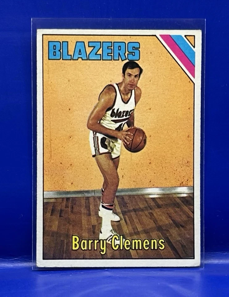 1975-76 Topps Basketball Card # 22 Barry Clemens - Portland Trail Blazers - Image 1 of 2