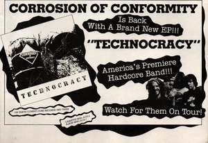 De colección CORROSION OF CONFORMITY TECNOCRACY ÁLBUM LANZAMIENTO ANUNCIO IMPRESO Revista Recorte - Imagen 1 de 1