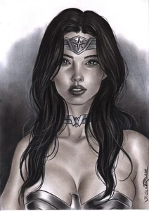 Princess Diana (11"x17") Original Art by Fabiano Oliveira - Ed Benes Studio - Picture 1 of 3