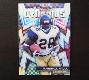 Marshall Faulk DYNAMO Checkerboard Refractor 2024 Topps Finest Football - Bild 1 von 2