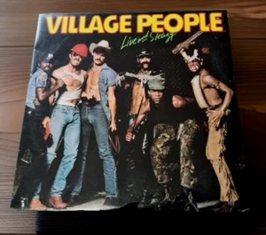 VILLAGE PEOPLE LIVE AND SLEAZY DOUBLE LP 12" VINYL RECORD VG+ 1979 GATEFOLD - Picture 1 of 7