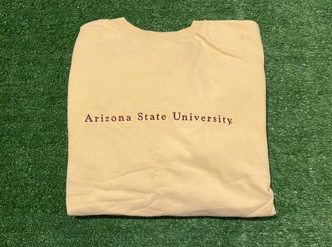 Vintage Arizona State University Sun Devils embroidered spell out crewneck XL Cover