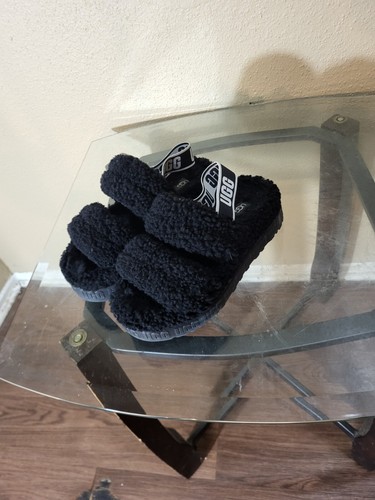 Sandali Ugg donna neri in lana taglia 8 USA Cond.is V.Gd