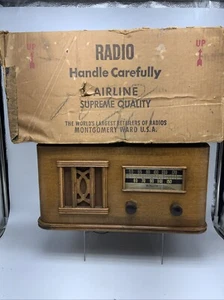 1940 MONTGOMERY WARDS AIRLINE MODEL 62-469 W/ Original Box. For Parts - Picture 1 of 21