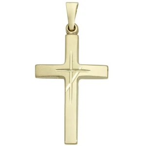 Basic Gold K02 Herren Anhänger Kreuz 14 Karat (585) Gelbgold - Bild 1 von 1