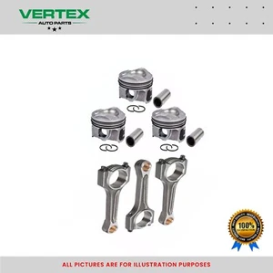Set OF 3 Pistons With Rings & Connecting Rods For FORD 1.0 12V ECOBOOST Engine - Picture 1 of 2