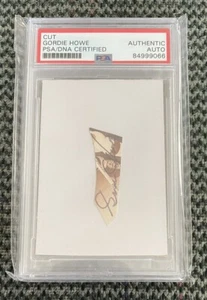 GORDIE HOWE CUT AUTOGRAMM PSA DNA PLATTE ROTE FLÜGEL HOF NHL - Bild 1 von 2