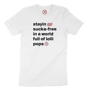 Hip Hop Men's Urban T-Shirt Sucka Free Streetwear Design Graphic Funny Gift Tee - Picture 1 of 8
