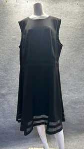 Vestido Calvin Klein Mujer Talla Grande 22W Funda Negro Sofisticado Minimalista - Imagen 1 de 10