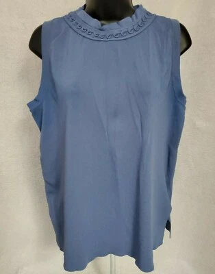 Dressbarn Womens Shirt Top Blouse Size 14/16 14W/16W Blue - Image 1 of 4