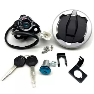Ignition Switch Fuel Gas Cap Seat Lock Set Fit 2018-2023 Kawasaki Ninja 400 Z400 - Foto 1 di 12