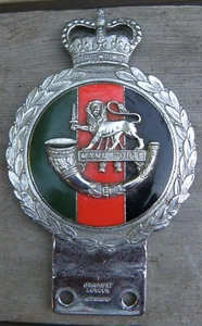 Herefordshire Regiment Badge 1860 - 1967  MANU FORTI  "With a Strong Hand" - Picture 1 of 9