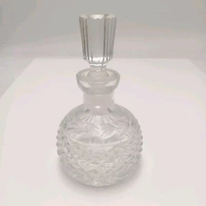 Waterford Crystal Cut Glass Perfume Bottle with Stopper. Pre-owned - Picture 1 of 6