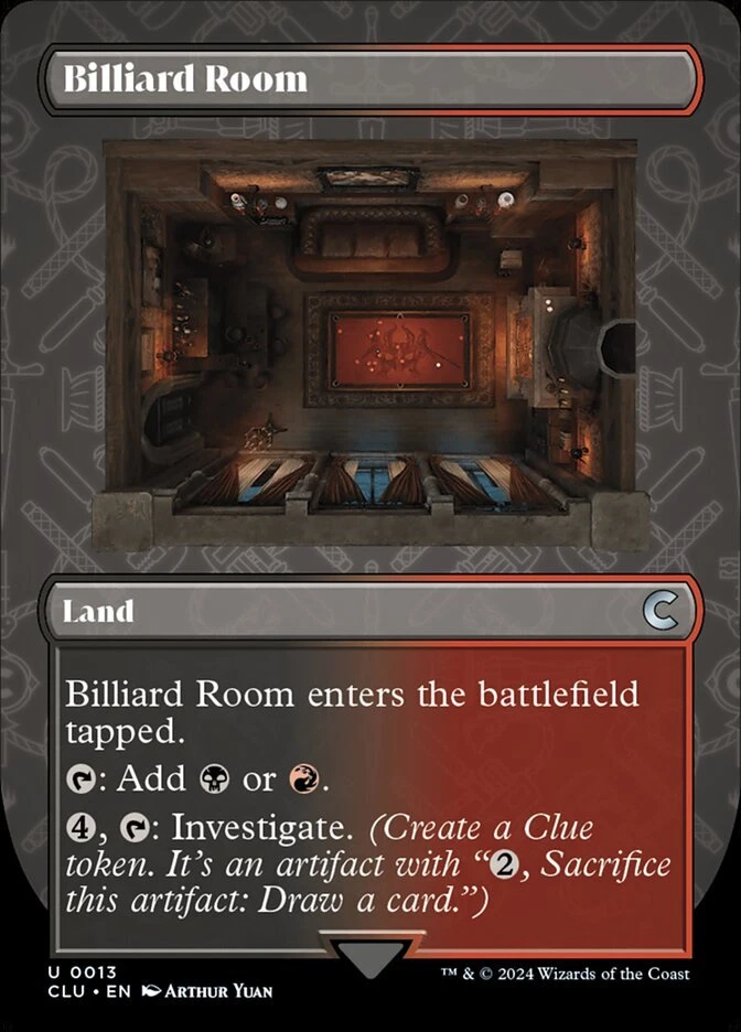 Magic the Gathering (mtg): CLU: Billiard Room - Full Art - Image 1 of 1