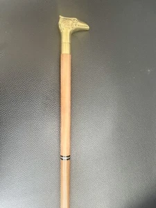 AMERICAN EAGLE Cane Victorian Old Bronze Hand Carved Unique Exquisite Cane Walk - Picture 1 of 7