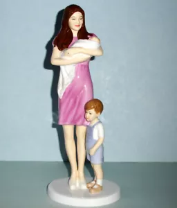 Royal Doulton Princess Charlotte Figurine with Kate & Prince George HN5795 NEW - Picture 1 of 4