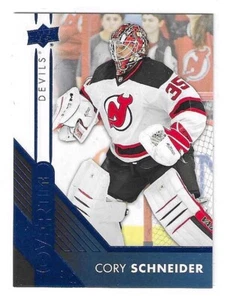 2016-17 UPPER DECK OVERTIME CORY SCHNEIDER BLUE FOIL #34 NEW JERSEY DEVILS - Picture 1 of 2